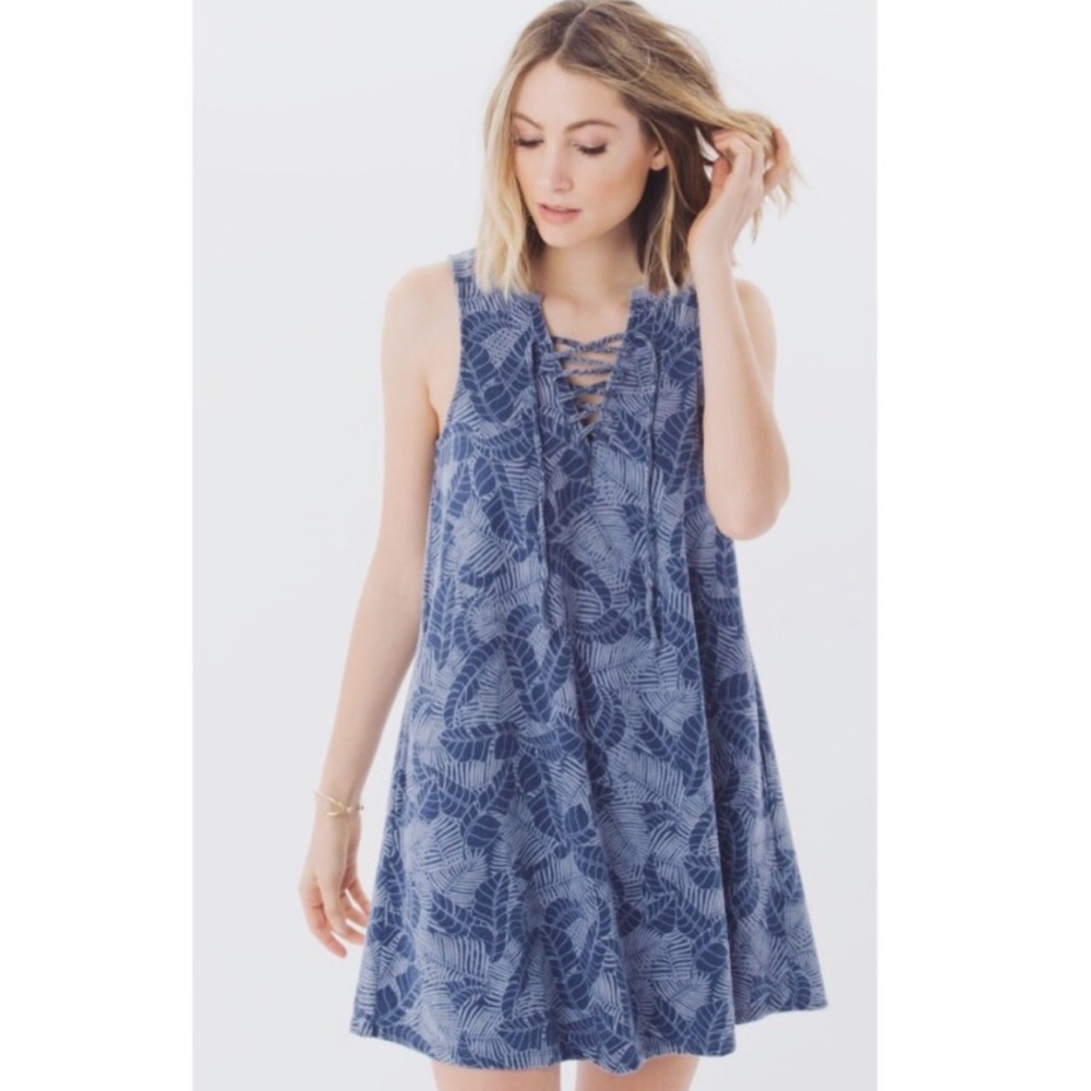 Z Supply • All Tied Up Palms Dress Black Iris